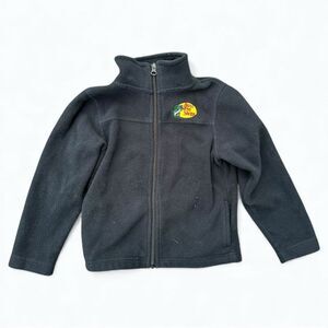 Bass Pro Shops Fleece Jacket Kids 4T Black Zip Outdoor Gorpcore